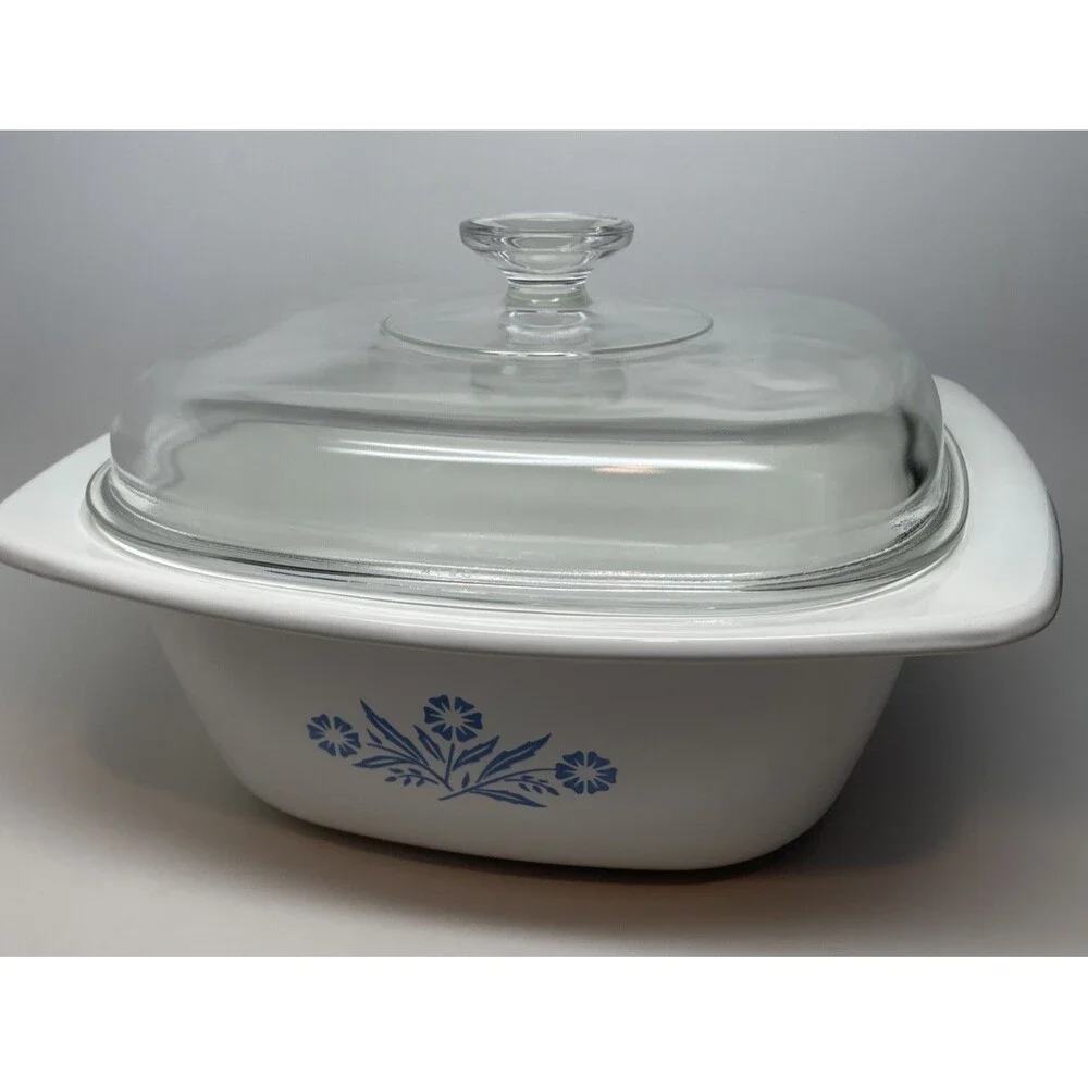 Vintage CorningWare P-34-B 5 Qt Dutch Oven w Lid Excellent Made in USA